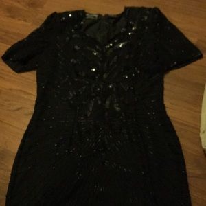 Black sequence Party Dress👡👡👠👠👗